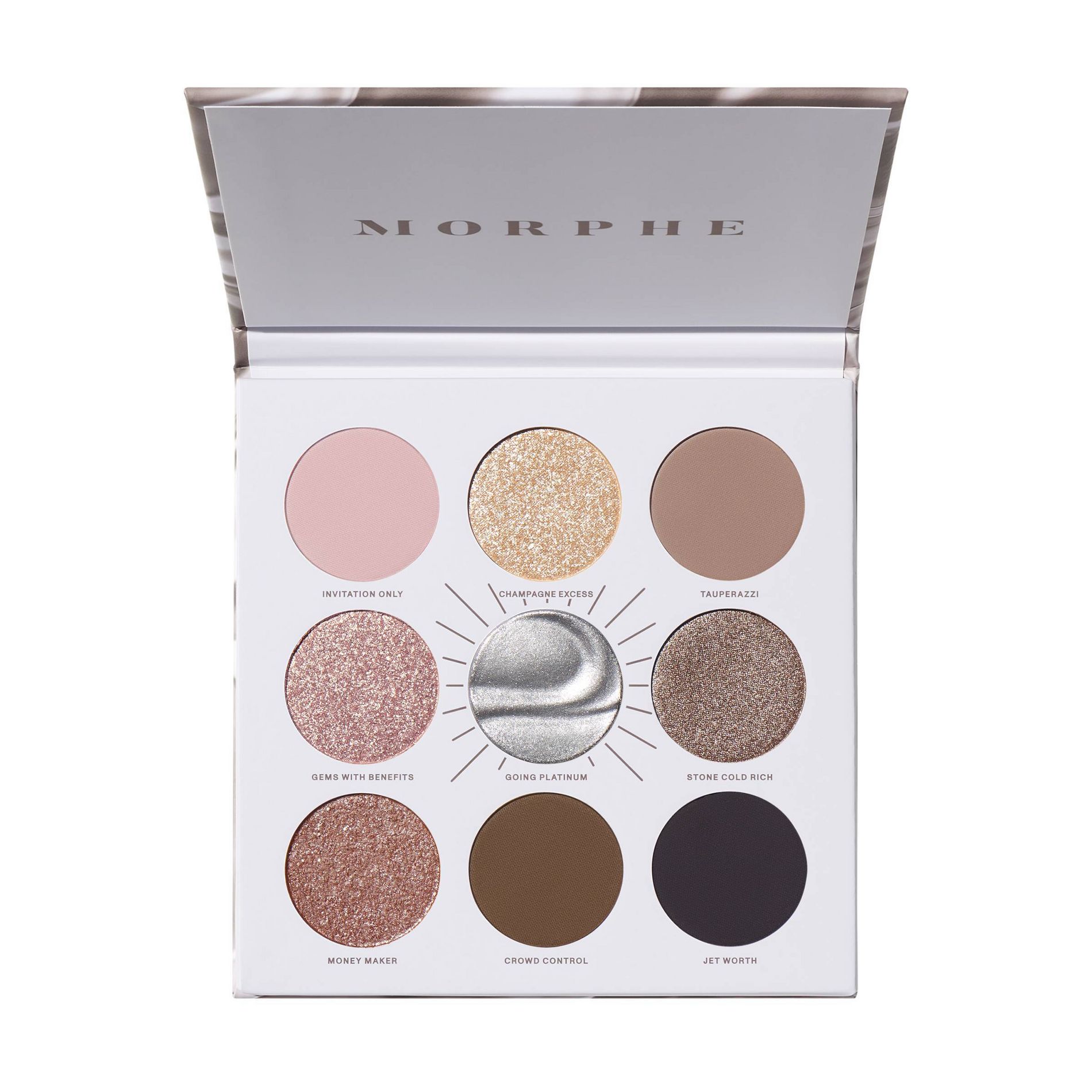 Morphe Rich & Foiled Going Platinum Eyeshadow Palette - Going Platinum - 0.35oz - Ulta Beauty