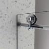 NicBex Shower Door 63"H Frameless 1 Fixed and 1 Shifted Shower Doors 304 Stainless Steel with Adjustable Soft Closing Function, Brushed Nickel - 2 of 4