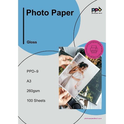 PPD Glossy Heavyweight Photo Paper 11x17" 50 Sheets 240 gsm for Inkjet Printers