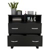 Bella Depot Dresser with 2 Drawers and Open Shelves - 3 of 4