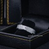 Jewelry Avalanche 6mm Beveled Gray IP Honeycomb Tungsten Carbide Men Women Wedding Band - 4 of 4