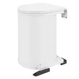 Rev-A-Shelf 8-010412-15 15-Liter Kitchen Bathroom Pivot-Out Under Sink Cabinet Trash Waste Garbage Can Container Bin with Removable Inside, White