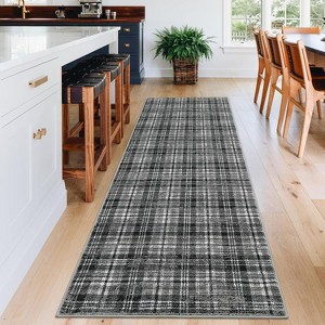Washable Area Rug Non-Shedding & Easy Care Mat for Kitchen Dining Room Living Room Bedroom Home Decor, Modern Farmhouse Foldable Thin Non Slip Carpet - 1 of 4