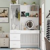 Famapy White Armoire With Vanity Table and Mirror Versatile Wardrobe - 2 of 4