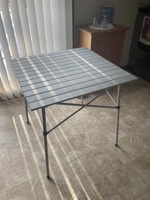 Table camping à clayettes aluminium 115 cm