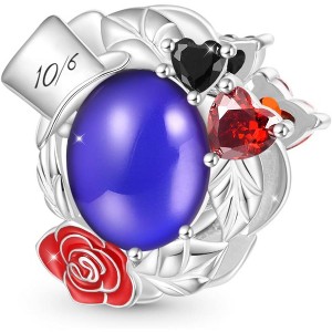 Sterling Silver Alice in Wonderland Charm - Whimsical Dangle Bead for Bracelets, Gift for Women - 1 of 4