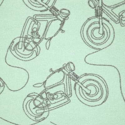 green motorcycle