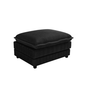Modular Sectional Sofa,Deep Seat Couch for Living Room , Modern L-Shaped Sofa for Living Room Bedroom Apartment,BLACK - 1 of 4