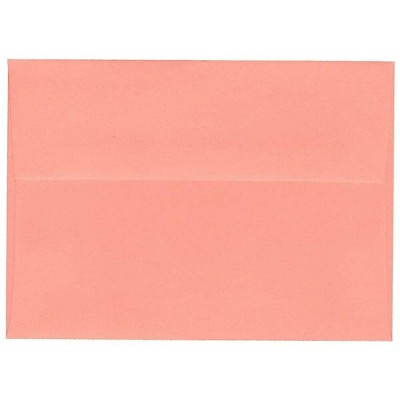 JAM Paper A6 Invitation Envelopes 4.75 x 6.5 Salmon Pink 298224035