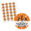 Big Dot of Happiness Basketball - Let the Madness Begin - College Basketball Party Circle Sticker Labels - 24 Count - 2 of 4
