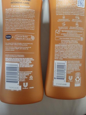 Vaseline Intensive Care Cocoa Radiant Body Gel Oil Scented - 6.8 Fl Oz :  Target