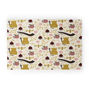 Marni Honey Bear Bee Shofar Pomegranate Apple 30" x 20" Welcome Mat - Society6 - 1 of 3