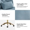 Nigel Modern Flannel Office Chair with Tilt and Adjustable Height Mecha|HULALA HOME - 4 of 4
