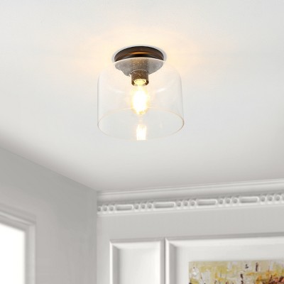 Rianne 10" Black Glass LED Flush Mount