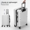 SKONYON 3-Piece Hardshell Luggage Set (20", 24", 28") –  PC+ABS, TSA-Approved Lock, Spinner Wheels & YKK Zippers - 2 of 4