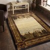 Kumasinova Lodge Area Rug with Mountain & Woods Design, Stain-Resistant Rugs for Living Room, Kid & Pet-Friendly, Made in Turkey - 2 of 4