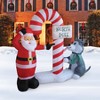 A Holiday Company 6ft Tall Santa's Doggy Dare, 6 ft Tall, Multi - 3 of 4