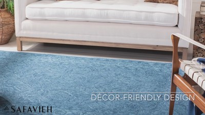 Hand-Tufted Luxe Navy Blue Wool 7' Round Area Rug