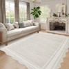 TackView Modern Bordered Runner Rug, Washable Irregular Area Rugs, Non-Slip  Carpet for Bedroom Dining Room Home Office - 4 of 4