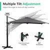 CAVINAS 10 FT Heavy Duty Cantilever Umbrella with Base, Large Square Umbrella for Outdoor Table for Garden - 3 of 4