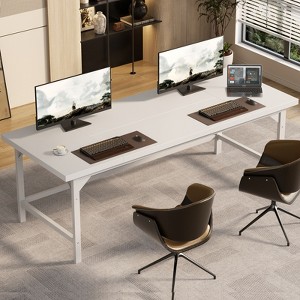 Aheaplus Heavy Duty Extra Long 2 Person Desk for Home Office - 1 of 4