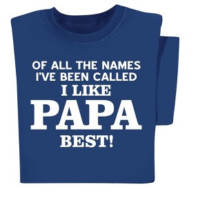 Collections Etc Papa Names T-shirt - 1 of 4