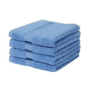 Splash Ultra-Soft Zero Twist 100% Ring Spun Cotton Face Washcloth Set – Reversible, 550 GSM, Soft, Highly Absorbent Towels for Bathroom - 12" x 12" - 1 of 4