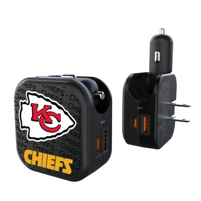 NFL AFC Teams Text Backdrop 18-Watt 2 in 1 USB A/C Charger