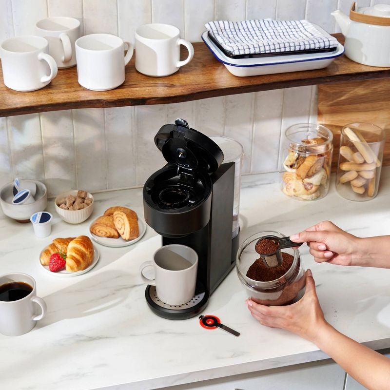 Instant Solo Single-Serve Coffee Maker, Ground Coffee and Pod Coffee Maker, Includes Reusable Coffee Pod, 4 of 10