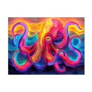 Ray Heere 'Colorful Octopus' Canvas Art - 1 of 4