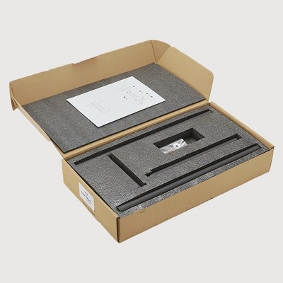 Matte Black Freestanding Stainless Steel Toilet Paper Holder with Storage Shelf