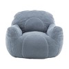 MAYEERTY Bean Bag Sofa with Filler Tufted Soft Filling Fluffy Lazy Chair Memory Foam for Dorm Apartment Living Room - 4 of 4