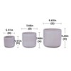 Vynxaria Modern Ceramic Flowerpot - Elegant Planter for Indoor & Outdoor Use - 3 of 3