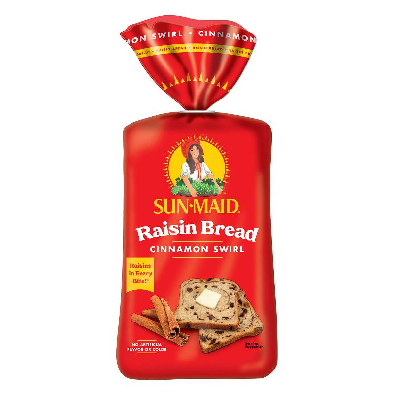 Sunmaid Cinnamon Swirl Raisin Bread - 16oz, 1 of 14