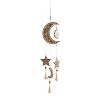 27" x 7" Eclectic Mango Wood Moon and Sun Windchime Gold - Olivia & May - 3 of 4