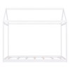 Okak Twin House-Shaped Roof Wooden Bed Frame,Modern Floor Bed for Toddlers/Kids Bedroom - 2 of 4