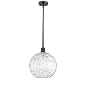 Athens Water Glass - 1 Light Mini Pendant In Industrial Style-15 Inches Tall and 12 Inches Wide - 1 of 1