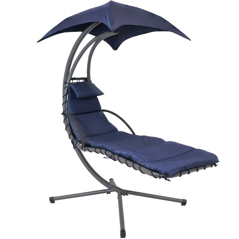 Hanging lounger with online stand