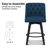 Vipbear Bar Stools Set of 2,27 inch Modren Bar Chairs with Back,360°Swivel Stool Seat Chairs for Kitchen lsland Counter Height Bar Stools - 3 of 4