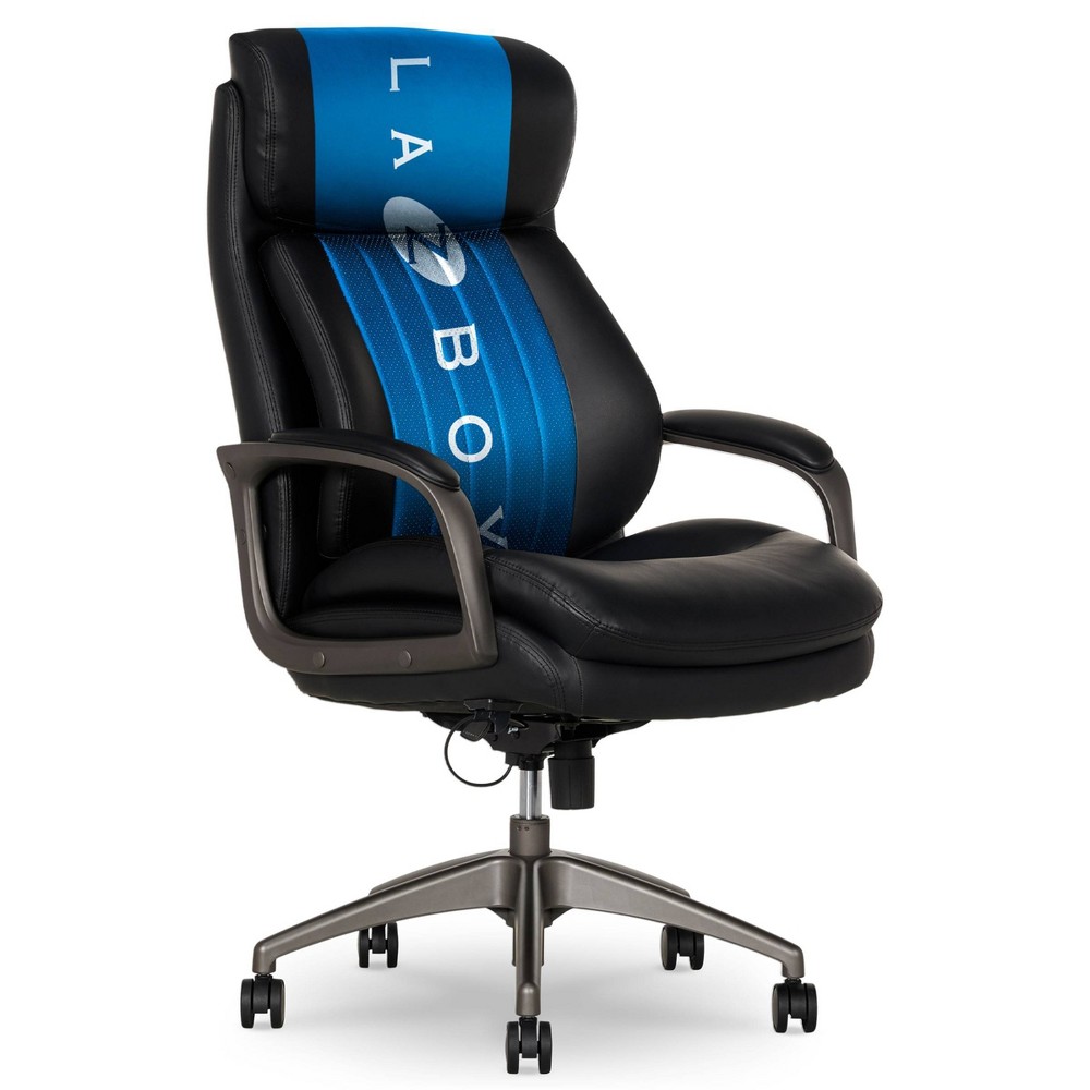 Photos - Computer Chair La-Z-Boy Nova Executive Office Chair Black: Air Lumbar, Adjustable, Swivel, Ergonomic Design 