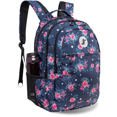 Рюкзаки JWorld J World Cornelia 19" Laptop Backpack - Navy Rose — фото 2