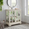 FONTOI Vintage Curio Display Cabinet, Antique Showcase with Adjustable Shelves for Collections, for Home or Office, White, 15.75"*32.09"*30.31" - 4 of 4
