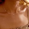 14K Gold Plated Charm Choker Necklace with Pearl & Clover, Cubic Zirconia Dainty Trendy Jewelry Gift for Women - 3 of 4