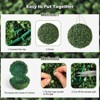 2PCS-16‘’/20‘’ Artificial Plant Topiary Ball, Pre-Lit Artificial Topiary Plant With 8 Mode, 30 LED Lights, Battery Operated,and Remote Control - 3 of 4