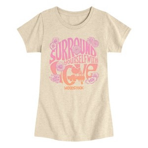 Girls' - Woodstock - Youth Girls Short Sleeve T-Shirt Fitted Short Sleeve Graphic T-Shirt - 1 of 4