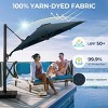 Heynemo Cantilever Umbrella, Outdoor Patio Umbrella, Large Patio Umbrella with Stand & 360¡ã Rotation & Tilt Adjustment, UV Resistant Fabric Umbrella - 4 of 4