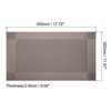 Unique Bargains PVC Heat-resistant Wear-resistant Non-slip Place Mats 2 Pcs - 2 of 4