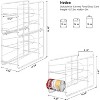 4 Pack Stackable Can Dispenser Rack, Can Storage Organizer Holder for Canned food Kitchen Cabinet Pantry - 2 of 4