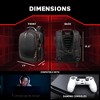 Mobile Edge Core Gaming TSA ScanFast 18.4" Backpack w/Molded Front Panel - Black with Red Trim - 3 of 4