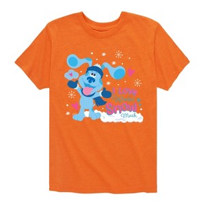 Boys' - Blue's Clues & You! - I Love Winter Snow Much Short Sleeve Graphic T-Shirt - 1 of 4